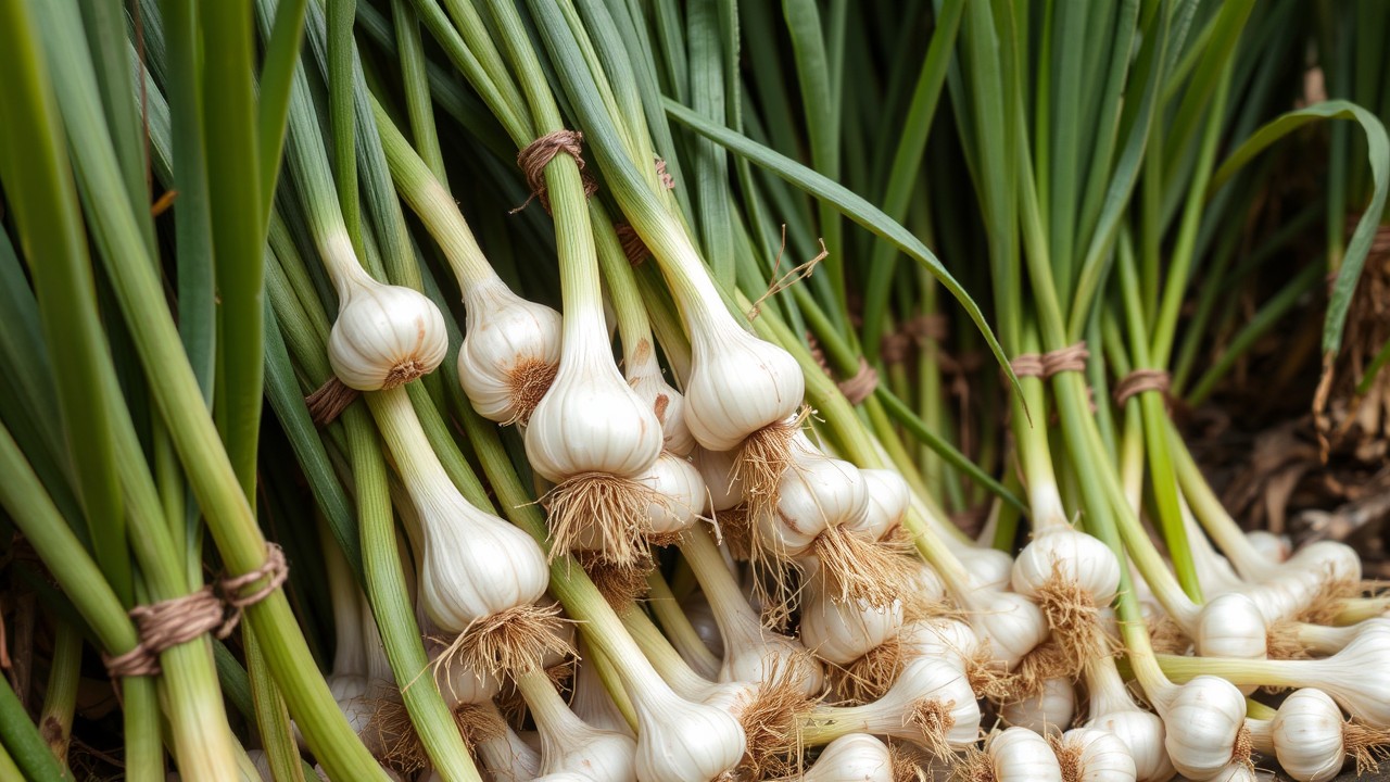 garlic harvest